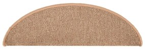 15 db világosbarna lépcsőszőnyeg 65 x 21 x 4 cm
