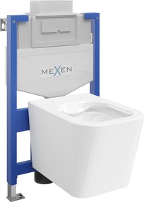 Mexen Fenix XS-U, süllyesztett modul és függő WC Teo, fehér, 6853385XX00