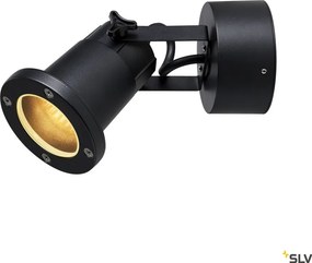 SLV 1002867 NAUTILUS Modern Kültéri Fali Lámpa Fekete GU10 IP54