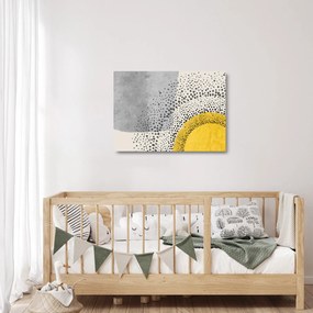 Üveg kép - N⁰3 strand absztrakt festménye (70x50 cm)