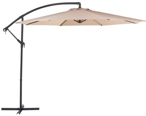 Homokbézs napernyő ⌀ 300 cm RAVENNA Beliani