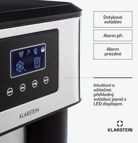 Klarstein Eiszeit Crush, jégkocka készítő, 2 nagyság, zúzott jég, ezüst