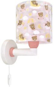 Dalber 41579S - Gyermek falilámpa BABY TEDDY 1xE27/15W/230V rózsaszín