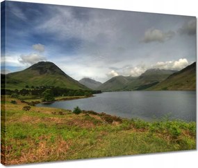 Våszonkép 40x30 Hegyek kilåtås