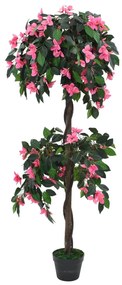 zöld/rózsaszín, cserepes műrododendron 155 cm