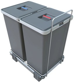 Műanyag szemetes szelektív hulladékhoz/beépíthető 48 l Ecofil - Elletipi