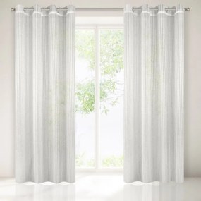 Készfüggöny karikákon 140x250cm Krém színű