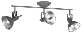 Ipari reflektor antracit színű, forgatható és dönthető, 3-lámpás - Tommy
