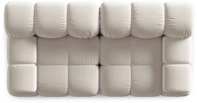 Bézs bársony moduláris kanapé 188 cm Bellis – Micadoni