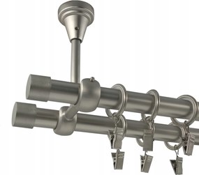 Mennyezeti Függönykarnis Szatén 19+19mm Luna 320cm