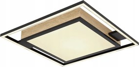 Jorry Led mennyezeti lámpa 40W fekete barna távirányítóval és fényerőszabályzóval