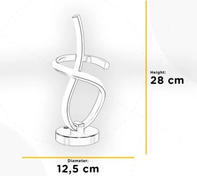 ONLI - LED Asztali lámpa KIRA LED/10W/230V 4000K 28 cm arany