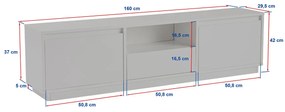TV asztal Vanguard Travertine