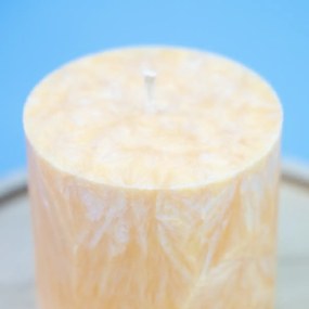 Esküvői Kívánsággyertya - henger 11 cm - világos narancssárga (ON1)