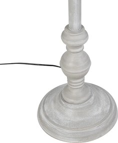 Állólámpa vászonbúrával barna 45 cm - Classico