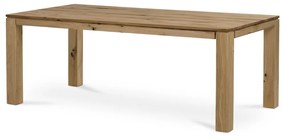 Masă din stejar masiv. Dimensiuni: 200x100x75 cm.
