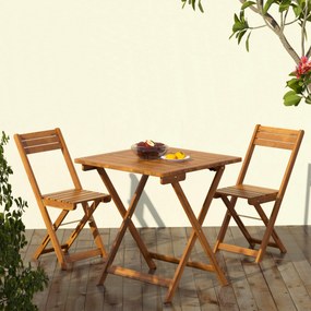 Casaria® Fa balkon bútor szett - akác