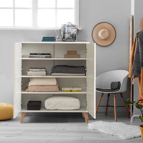 Fehér szekrény 95x111 cm Multilux – Kalune Design