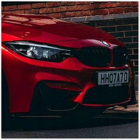 Poszterek 30x30 Piros Bmw Autó