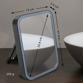 Kozmetikai tükör világítással 15x20 cm Ania – MSV