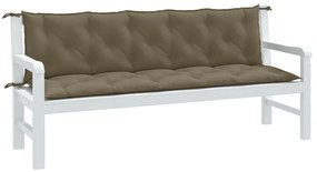 2 db melange tópszínű szövet kerti padpárna 180 x 50 x 7 cm