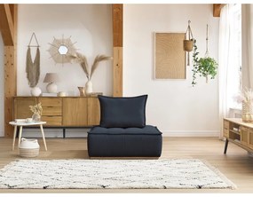 Sötétkék zsenília fotel Elisa – Bobochic Paris