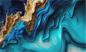 Flizelin tapéta Divatos 3D fali energia hullámok 416x254 ragasztóval