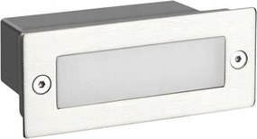 Aca Lighting Led süllyesztett kültéri tájékozódási lámpa 110X44 ezüst 2W