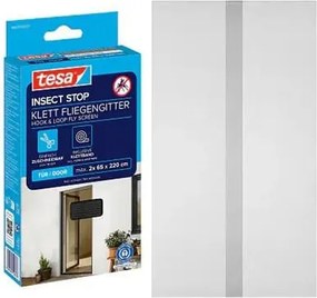 Szúnyogháló, ajtóra, tépőzáras, 2 db, 0,65 x 2,2 m, TESA® Insect Stop, antracit (TE5567921)