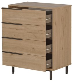 Komód Onaferra 17 (dió + fekete). 1106440