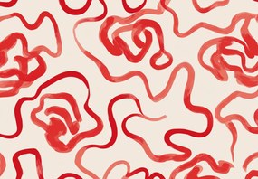 Fotótapéta - Minimalista piros absztrakció (147x102 cm)