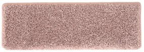 15 db fehér-rózsaszín lépcsőszőnyeg 65x21x4 cm