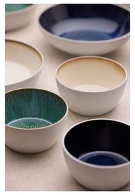 Fehér-zöld kőedény tálka 400 ml Gastro White/Green – Bitz