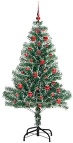 Mű karácsonyi fa hóval borítva LED fényekkel 150 LED-del 150 cm