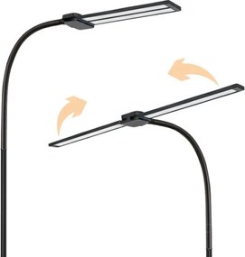 LED fényerőszabályozható állólámpa TEILO LED/14W/230V 3000/4000/6000K fekete