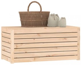 tömör fenyőfa kerti láda 101 x 50,5 x 46,5 cm