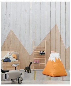 Sárga-bézs gyerek babzsák Mountain – Little Nice Things