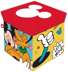 Disney Mickey játéktároló doboz tetővel 30x30x30cm