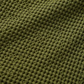 Zöld pamut takaró 150x200 cm Jaipur Chunky Waffle – Pineapple Elephant