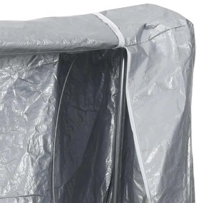 Tűzifa állvány esővédővel 100x25x150 cm Horganyzott acél