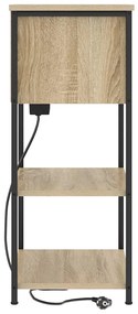 Éjjeliszekrény sonoma tölgy 55 x 31 x 76 cm Faanyag