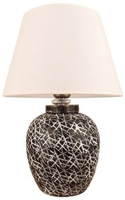 Asztali lámpa RAMZES 1xE27/40W/230V fehér/fekete