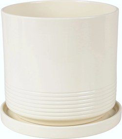 Kerámia kaspó bézs Cermax 20,5 cm x 20,5 x 19,5 cm
