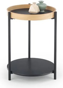 Rolo Dohányzóasztal Tölgy-Fekete