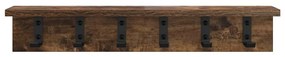 Fali Kabáthorog Füstölt tölgy 60 x 10.5 x 10.5 cm Faanyag