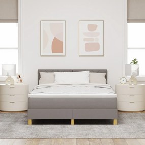 Box Spring Ágy Matraccal Topszínű 140x200 cm Szövet