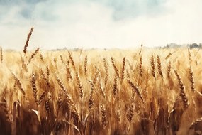 Fotótapéta Flizelina Természet Vidék Mező Gabona Kalászok 312x219 ragasztó