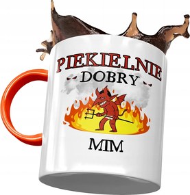 Narancssárga bögre Mima Pokolian Jó Mim Nyomtatott Fotóval