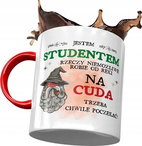 Piros Bögre Diákoknak Várni kell Egy Pillanatot Nyomtatott Fotóval