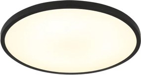 Globo 41566-20S Mennyezeti lámpa matt fekete műanyag, fehér műanyag, felfelé is világít "háttérvilágítás", ø: 300mm, M: 35mm, tartozék: LED 20W 230V, 1700lm forrás, 1000lm kimenet, 4000K